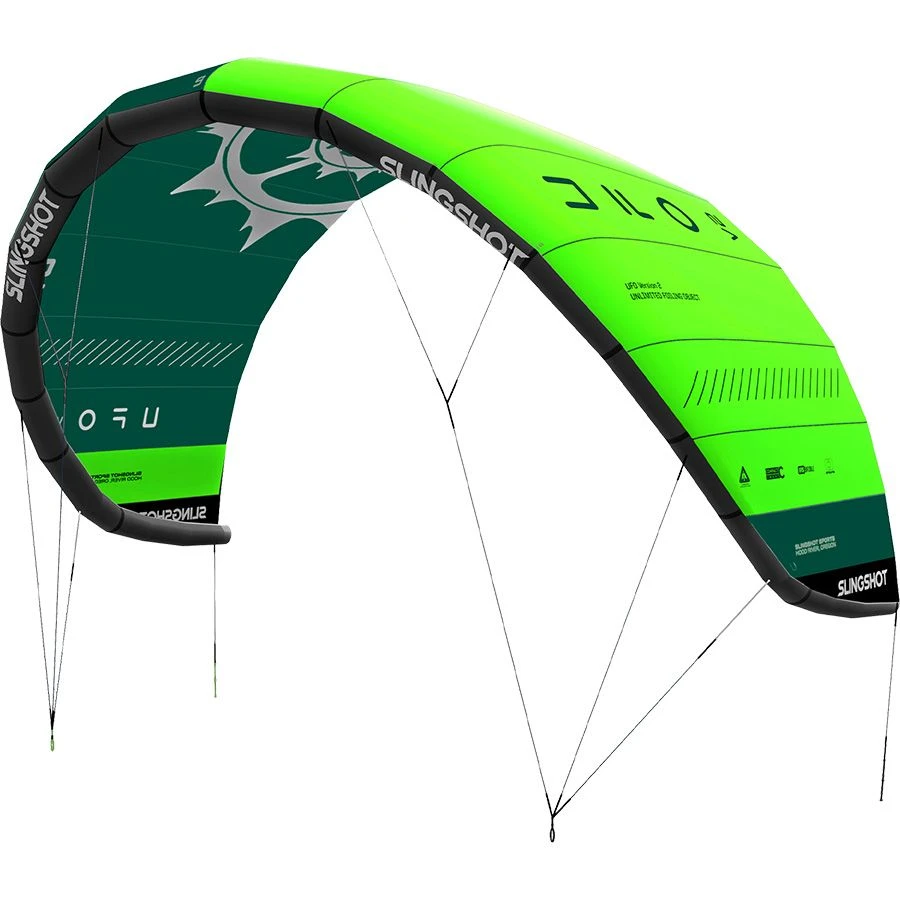 Slingshot UFO V2 Limited Edition Green Zero Strut Foil Kite - 30% Off Discounts Apply !